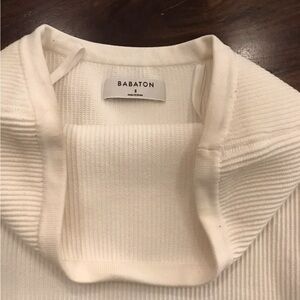 Babaton Cream Cowl Neck Sweater